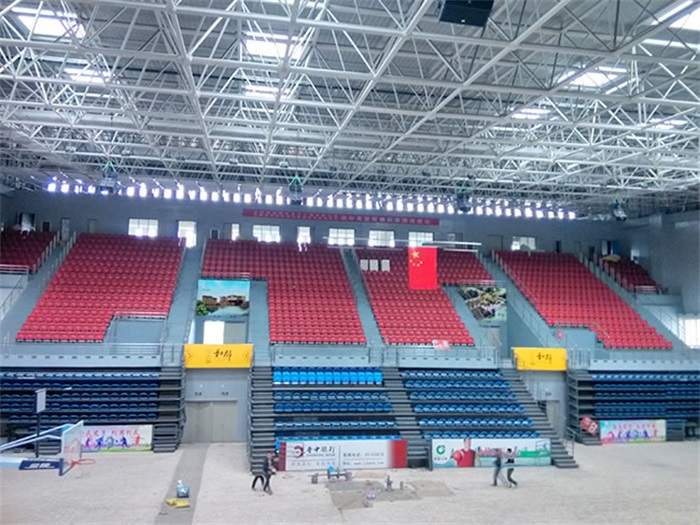 海西电厂体育馆网架加工